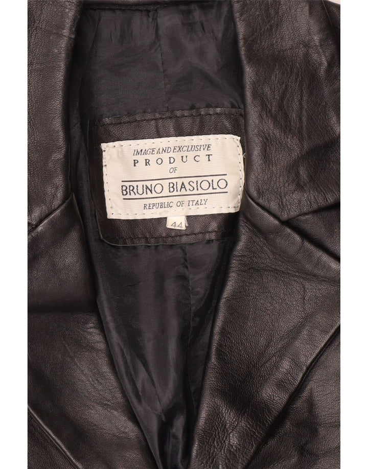 Geacă de piele vintage pentru femei IT 44 Medium Black Classic