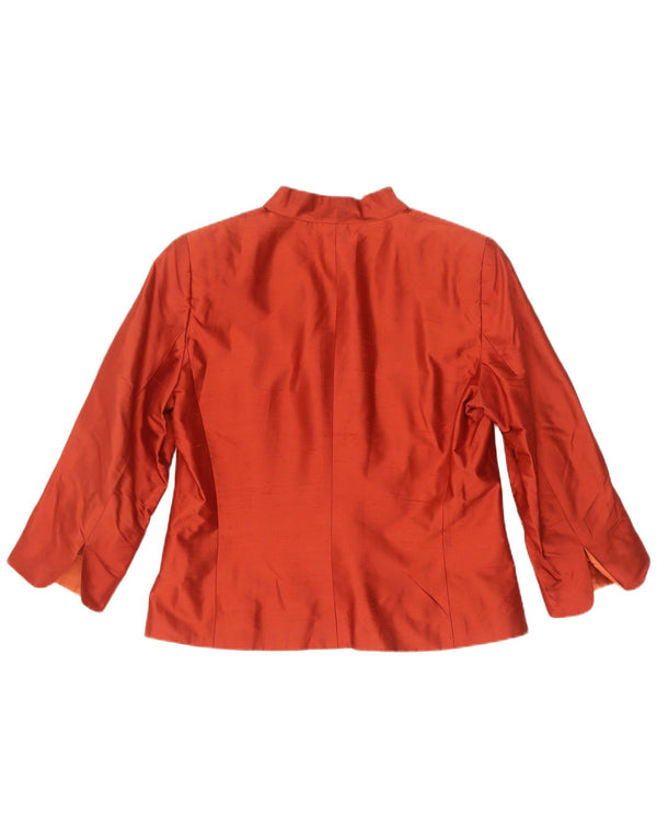 Luisa Spagnoli Jachetă pentru femei cu mâneci 3/4 cu fermoar complet IT 46 Large Red