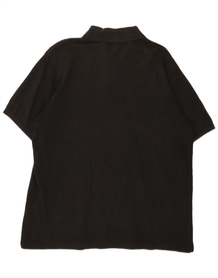 Tricou polo LACOSTE pentru bărbați mărimea 5 mare, negru, bumbac