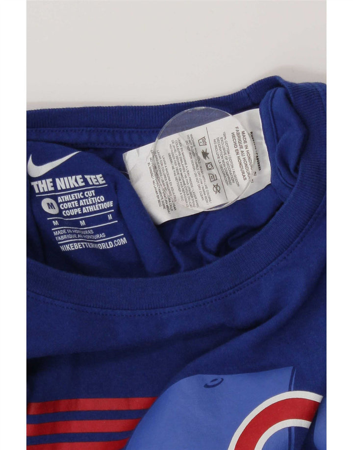 Tricou grafic Nike Chicago Cubs pentru bărbați Top din bumbac albastru mediu