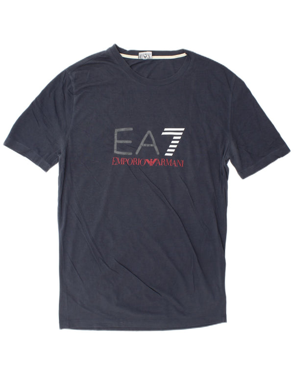 Tricou grafic pentru bărbați Emporio Armani Top XL Bumbac bleumarin