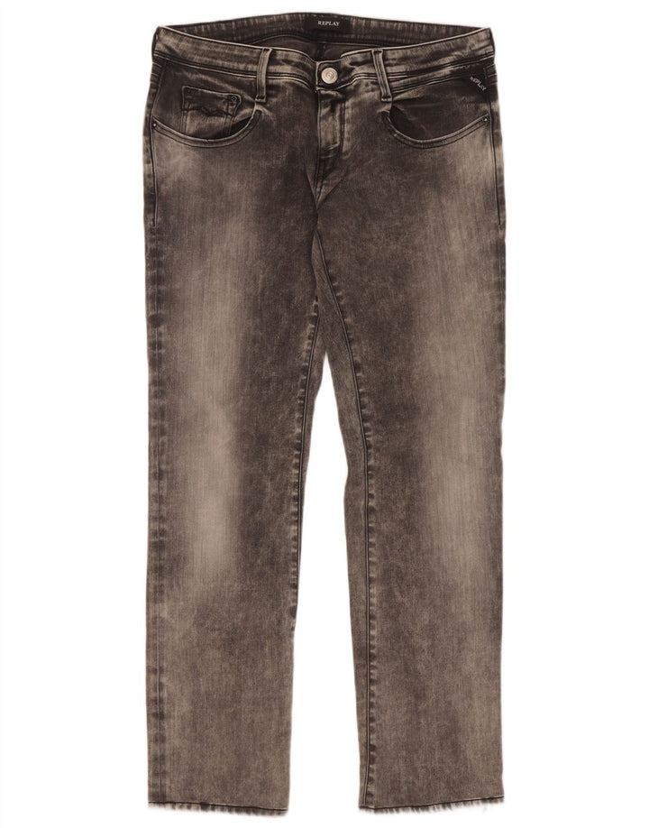 Replay Blugi Jodey Slim pentru femei W29 L29 bumbac gri