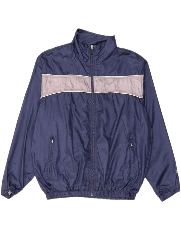 Jachetă de trening pentru bărbați ALEX UK 38 Mediu, bleumarin, poliamidă color bloc