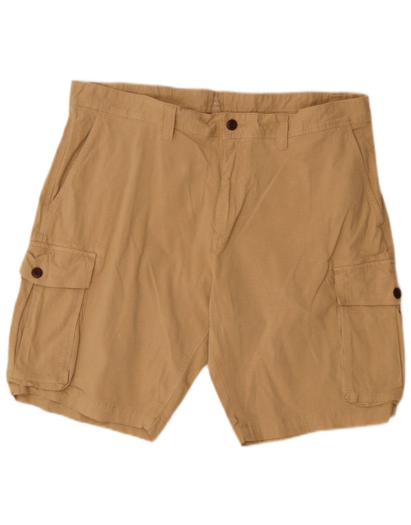 John Lewis Mens Cargo Shorts W40 XL Beige Cotton