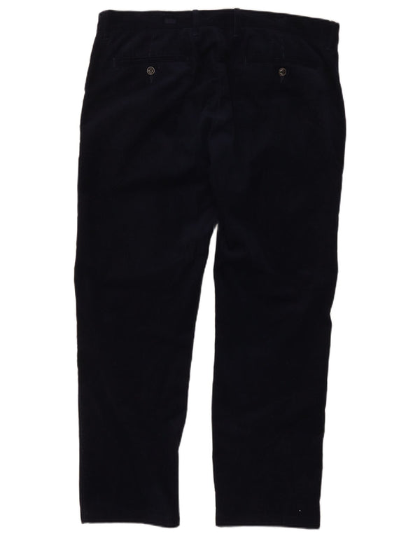 Pantaloni drepti din catifea pentru bărbați Marks & Spencer, Blue Harbour, L38 L31, bleumarin
