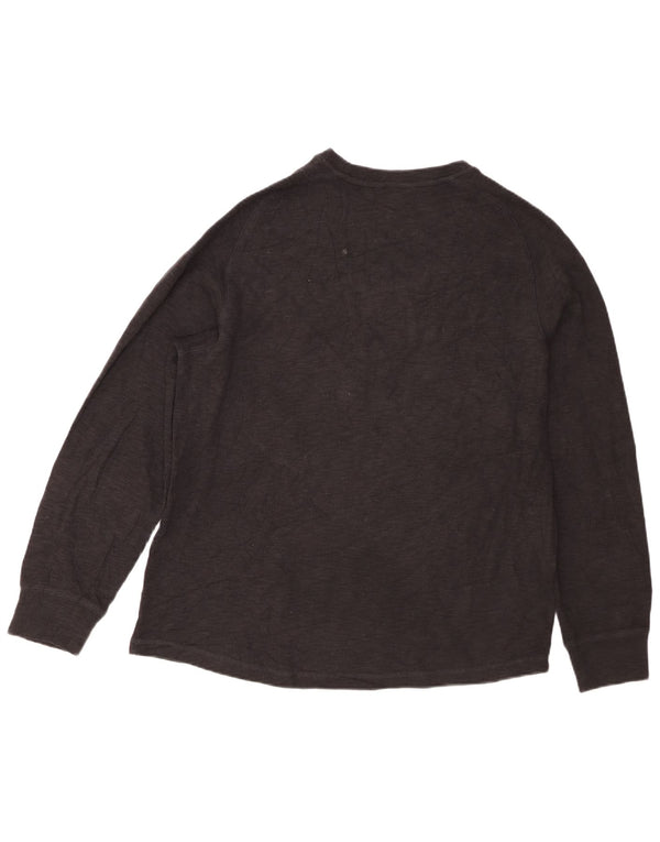 Eddie Bauer Top pentru bărbați cu mânecă lungă XL, bumbac negru