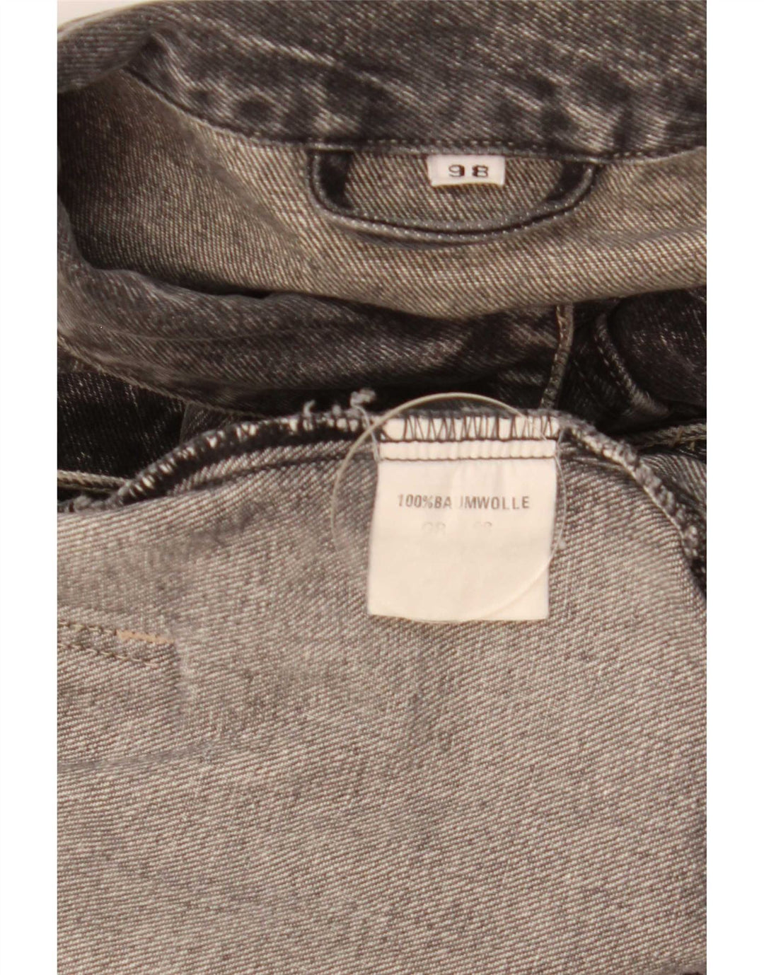 Jachetă de denim vintage pentru bărbați UK 42 XL bumbac gri
