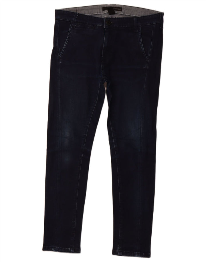 Blugi Slouchy Crop Slim pentru femei Calvin Klein L26 L25 bleumarin