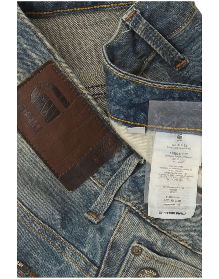 G-STAR Blugi 3D Arc Slim pentru bărbați W32 L32 Bumbac albastru