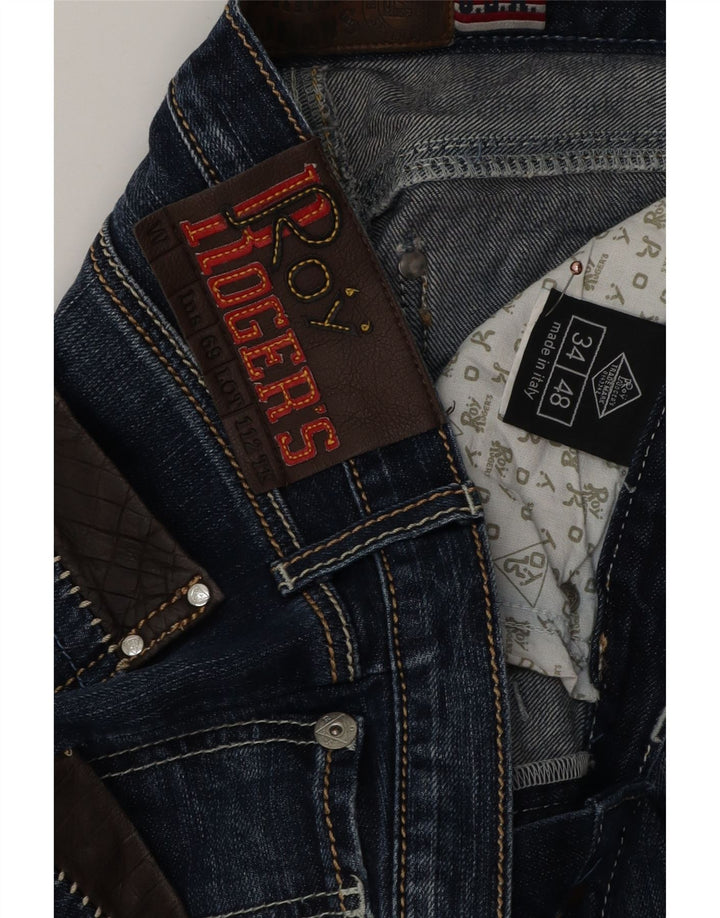 Blugi drepti pentru bărbați Roy Rogers W34 L31 Bumbac albastru