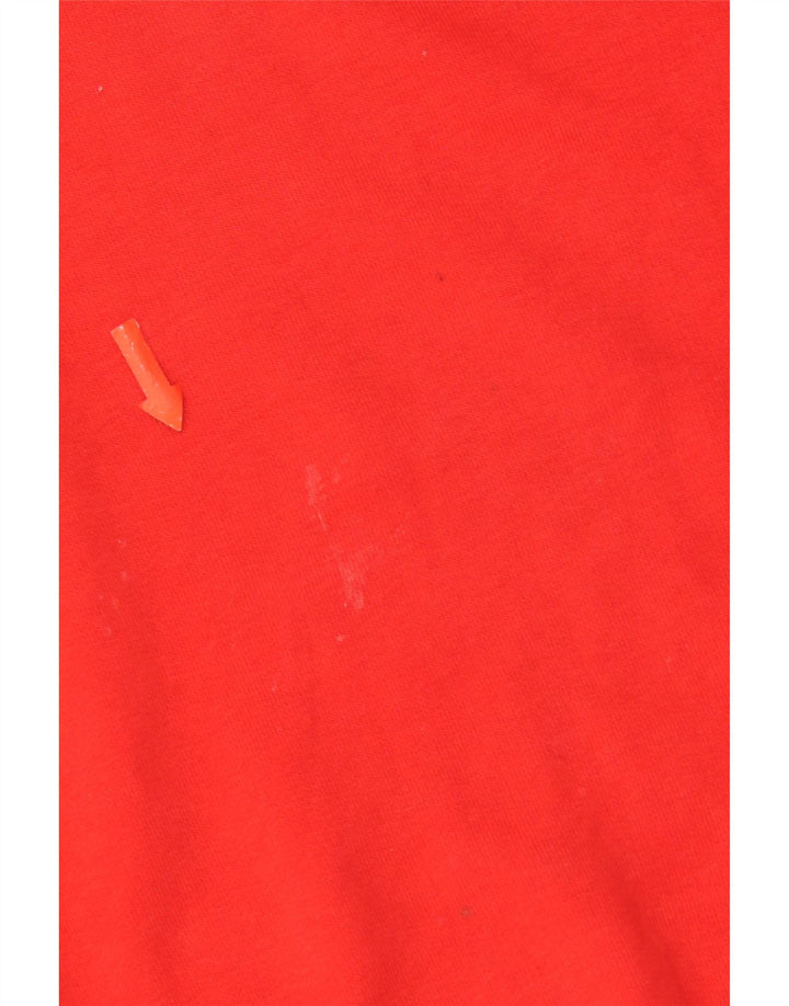 Hanorac grafic pentru bărbați Puma Jumper mic, roșu, bumbac color bloc