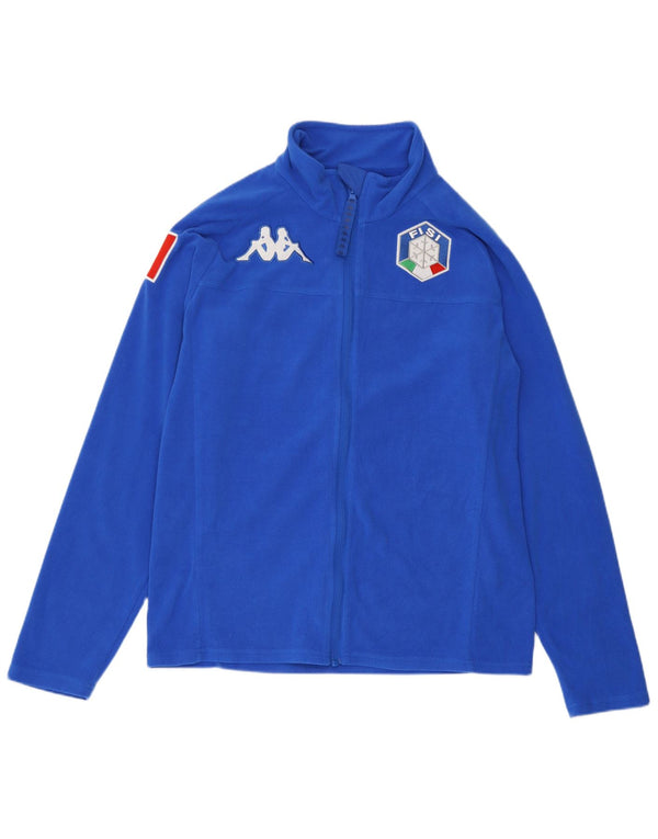 Jachetă fleece Gara Graphic pentru femei Kappa UK 16, mare, albastru, poliester