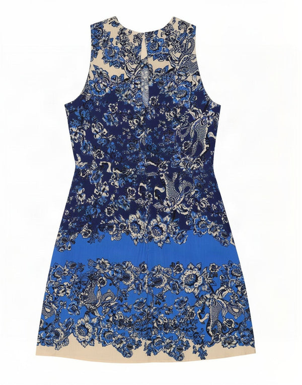 Rochie A-Line Fără mâneci Desigual pentru femei EU 38 Medium Blue Floral Viscose