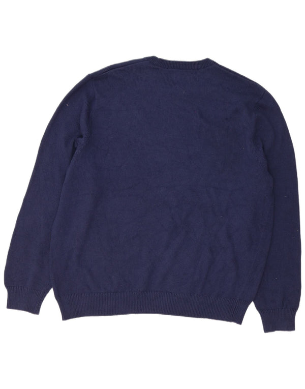 Pulover Chaps pentru bărbați, cu croială normală, cu decolteu, 2XL, bleumarin, clasic