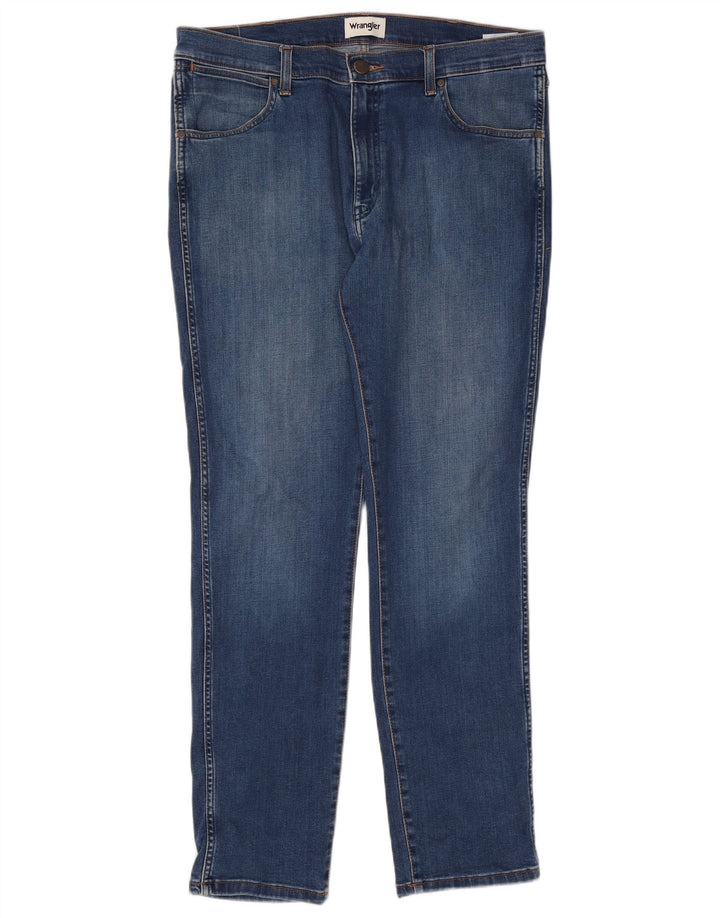 Blugi pentru bărbați Wrangler Larston Slim W36 L32 Bumbac albastru