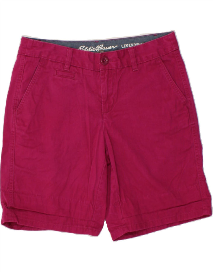 EDDIE BAUER Womens Chino Shorts US 4 Small W30 Pink Cotton Vintage Eddie Bauer and Second-Hand Eddie Bauer from Messina Hembry 