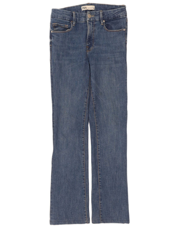 Blugi Zara Femei Bootcut EU 36 XS W26 L29 Albastru Bumbac