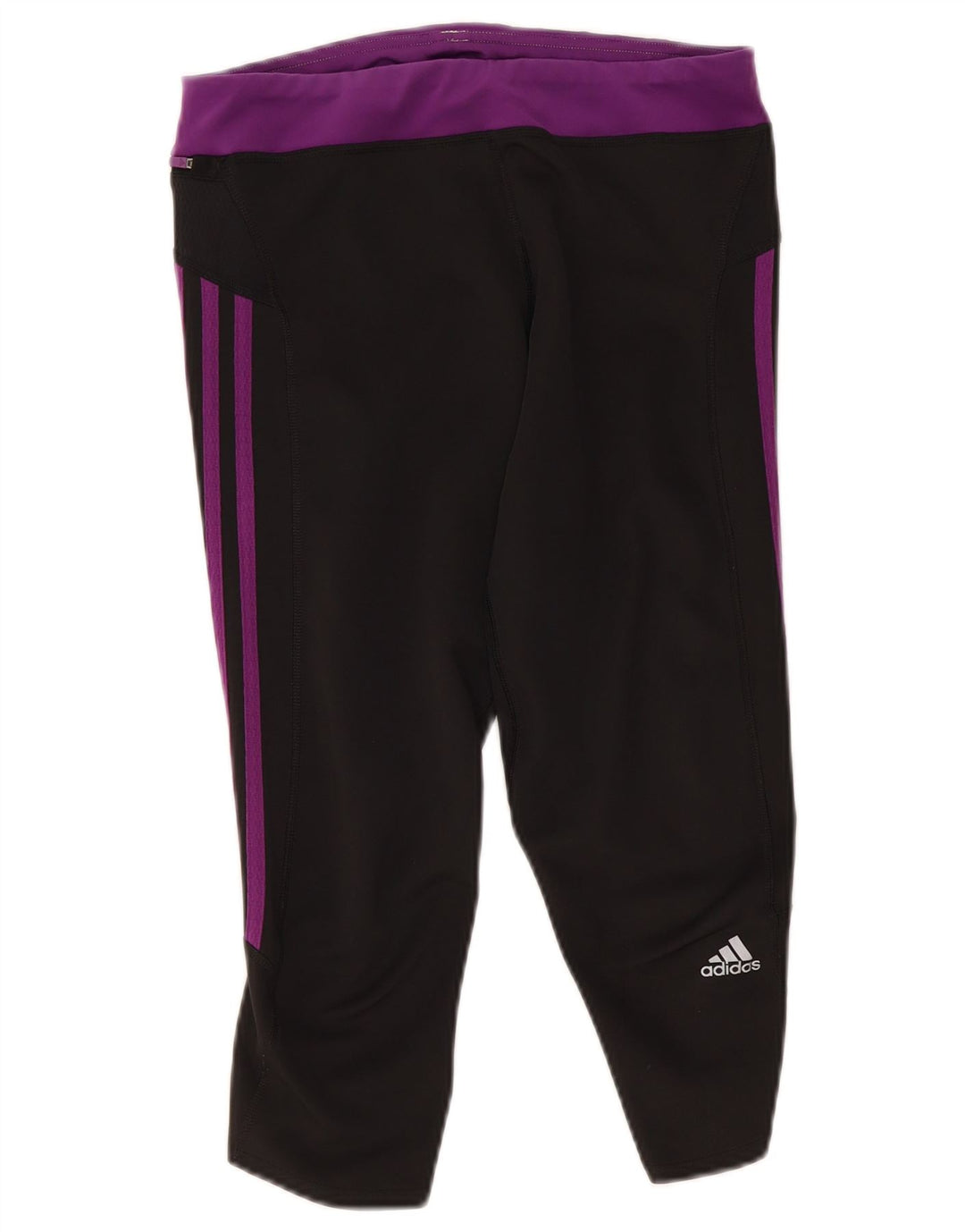 Leggings Adidas Climalite Capri pentru femei UK 12 Medium Black Colorblock
