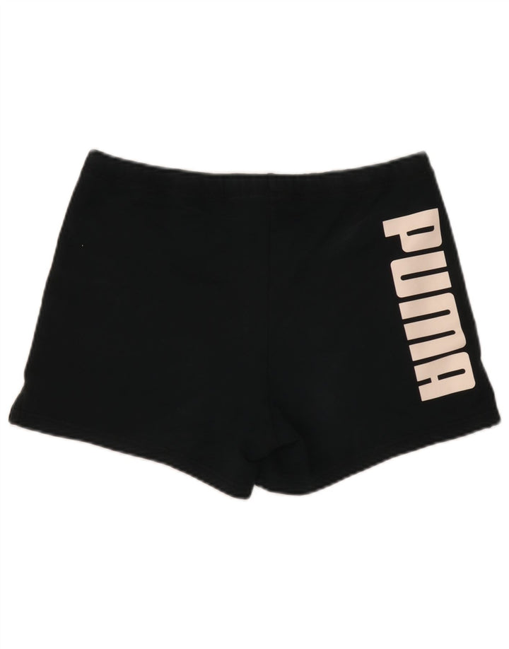 Pantaloni scurti sport grafic Puma pentru femei UK 8 Small Black