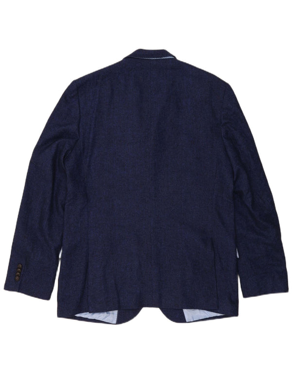 Jachetă pentru bărbați Marks & Spencer, cu 2 nasturi, Marea Britanie 44 XL, bleumarin, în spinare