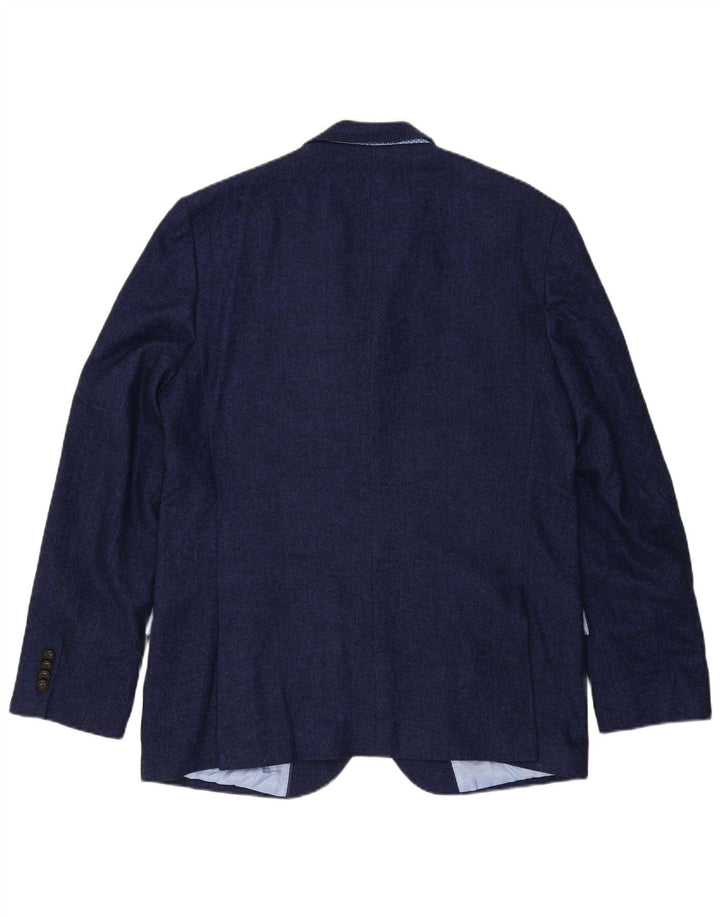 Jachetă pentru bărbați Marks & Spencer, cu 2 nasturi, Marea Britanie 44 XL, bleumarin, în spinare