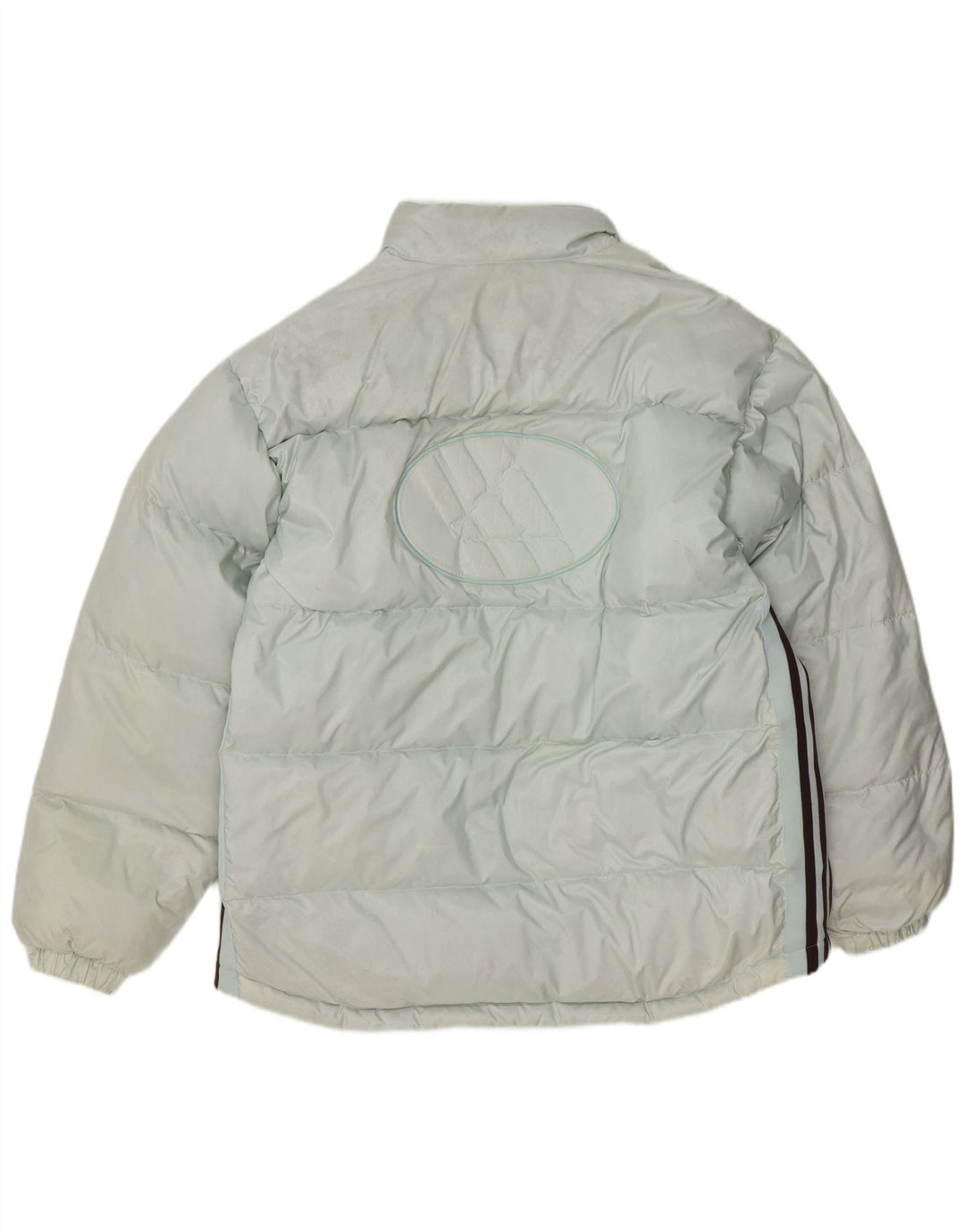 Jachetă căptușită cu grafică Adidas pentru bărbați UK 40, mare, albastru, poliester