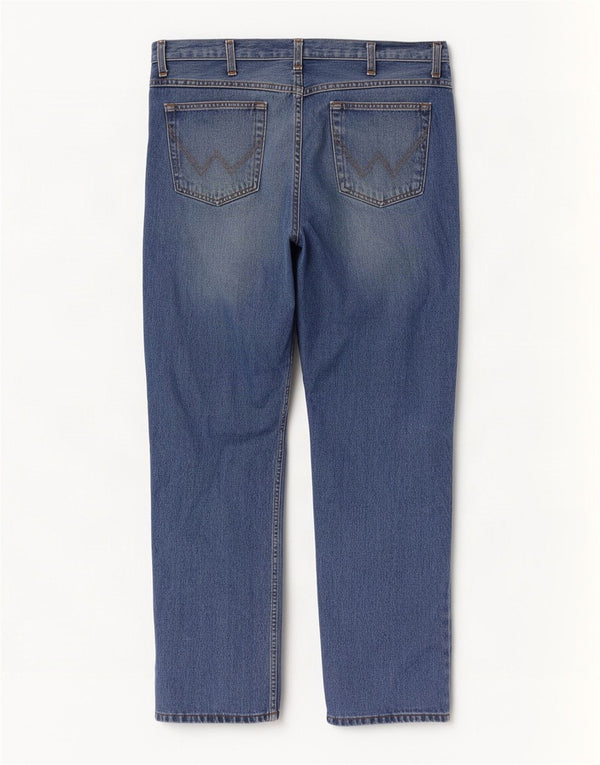 Blugi drepte pentru bărbați Wrangler Texas W40 L32 Bumbac albastru