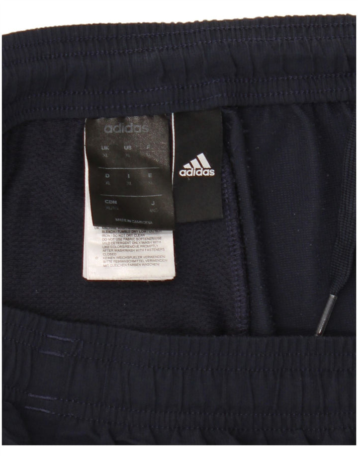 Pantaloni de trening pentru bărbați Adidas XL, poliester bleumarin