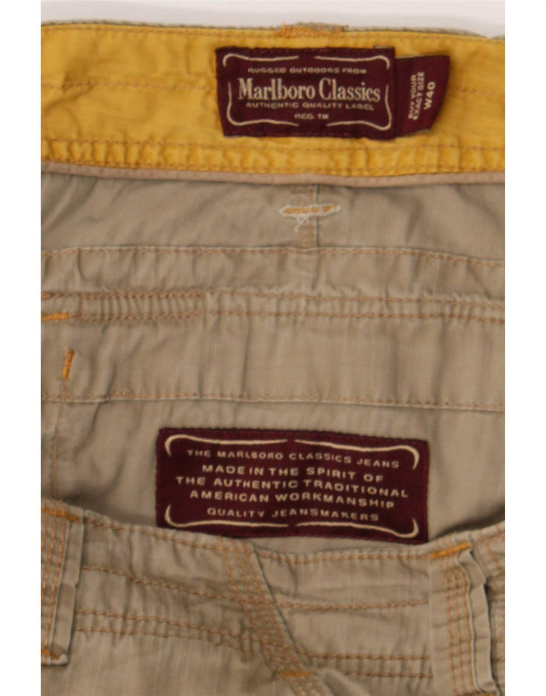 Pantaloni scurti cargo Marlboro Classics pentru bărbați, W40 XL, bumbac, culoarea obișnuită