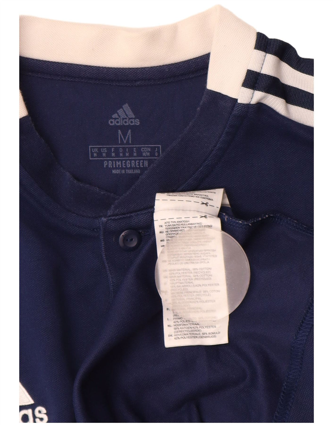 Tricou ADIDAS pentru bărbați, clubul de fotbal Leeds united, top mediu din bumbac bleumarin