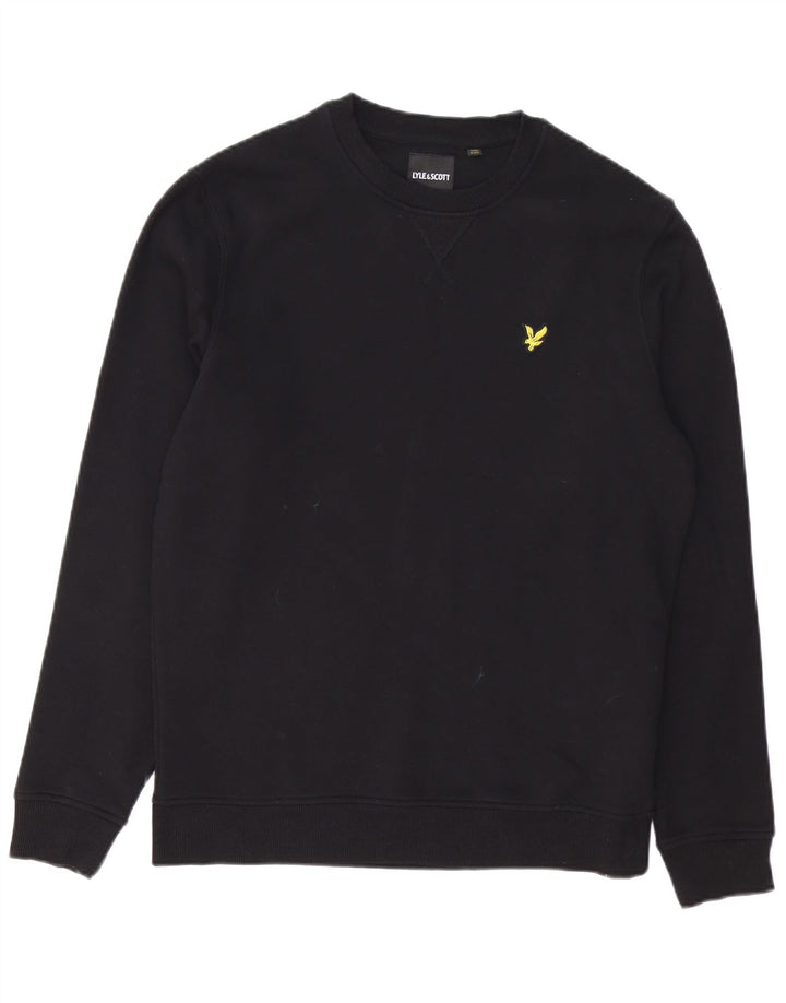 LYLE & SCOTT Pulover pentru bărbați, bumbac mediu negru
