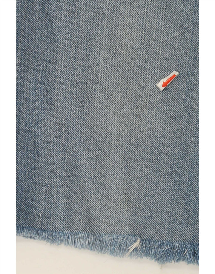Pantaloni scurți din denim învechit pentru bărbați Diesel W34, bumbac albastru mare
