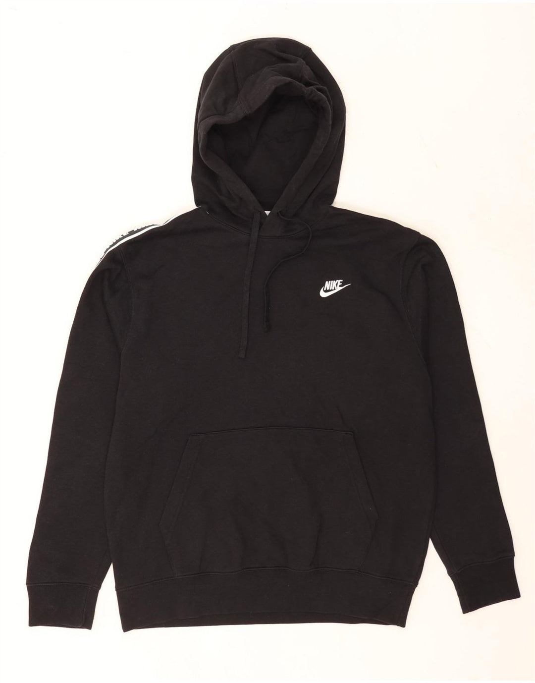 Pulover Nike Grafic pentru bărbați, bumbac mediu negru