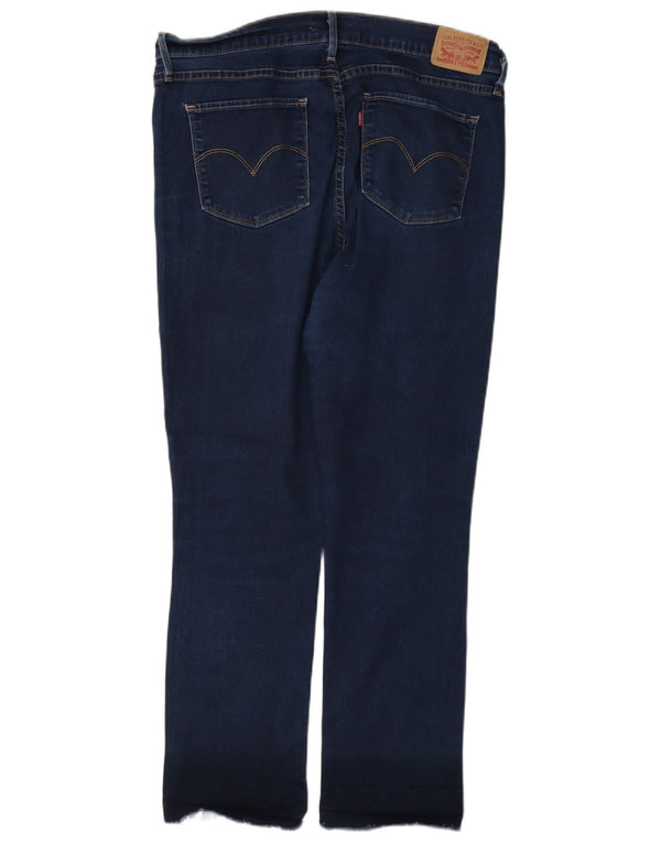 Blugi drepți cu talie mare Levi's 724 pentru femei L33 L28 Bumbac albastru