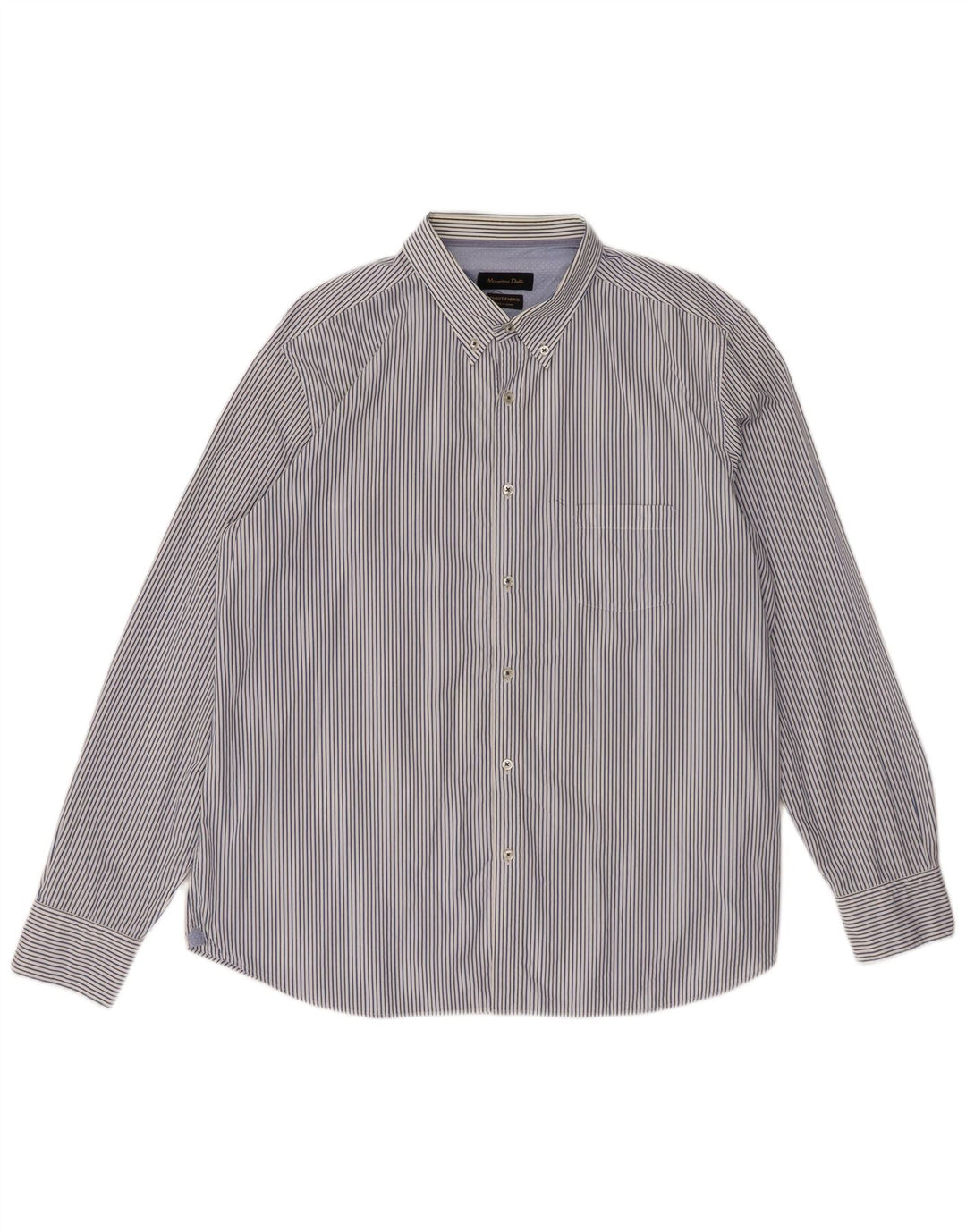 Cămașă Massimo Dutti pentru bărbați 2XL cu dungi albastre