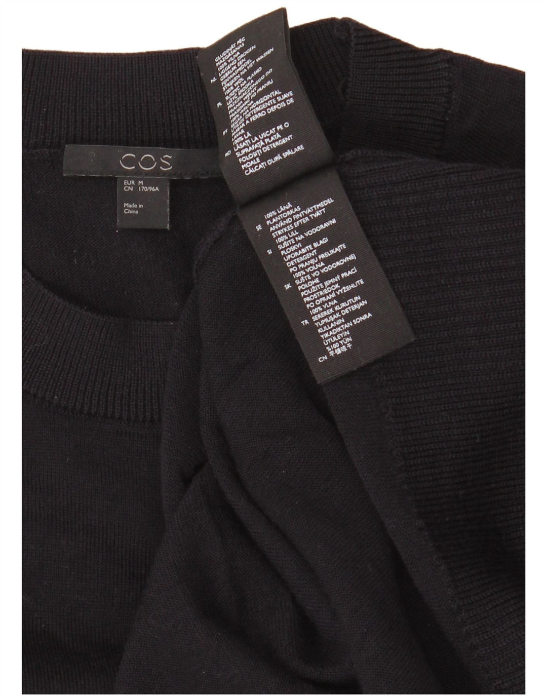 Rochie Jumper Cos pentru femei UK 14 Mediu Lână bleumarin