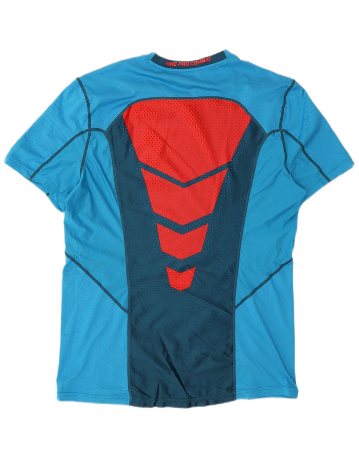 Tricou pentru bărbați Nike Dri Fit Top mare, albastru, poliester color bloc