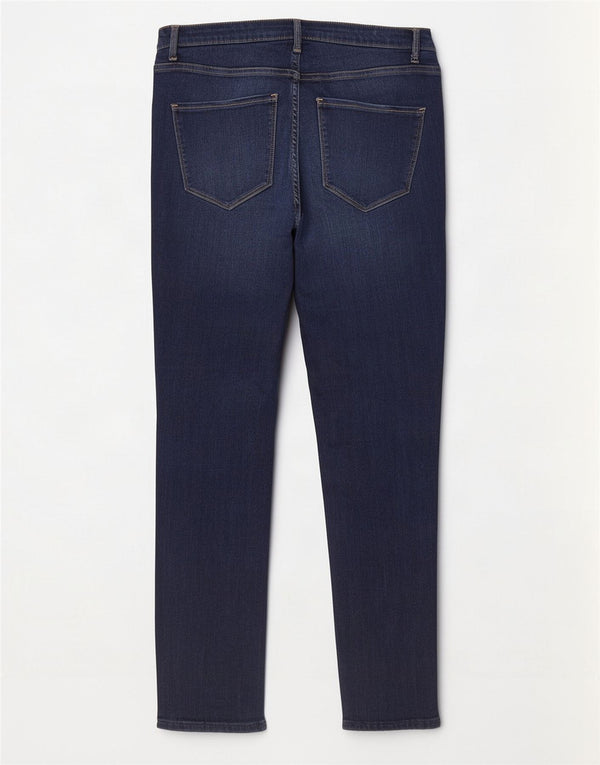 Blugi Hollister Curvy pentru femei cu talie înaltă US 11 Large W30 L28 Bleumarin
