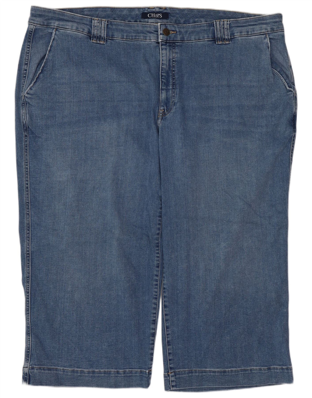 Jeans Capri pentru femei Chaps US 22 3XL W44 L21 Bumbac albastru