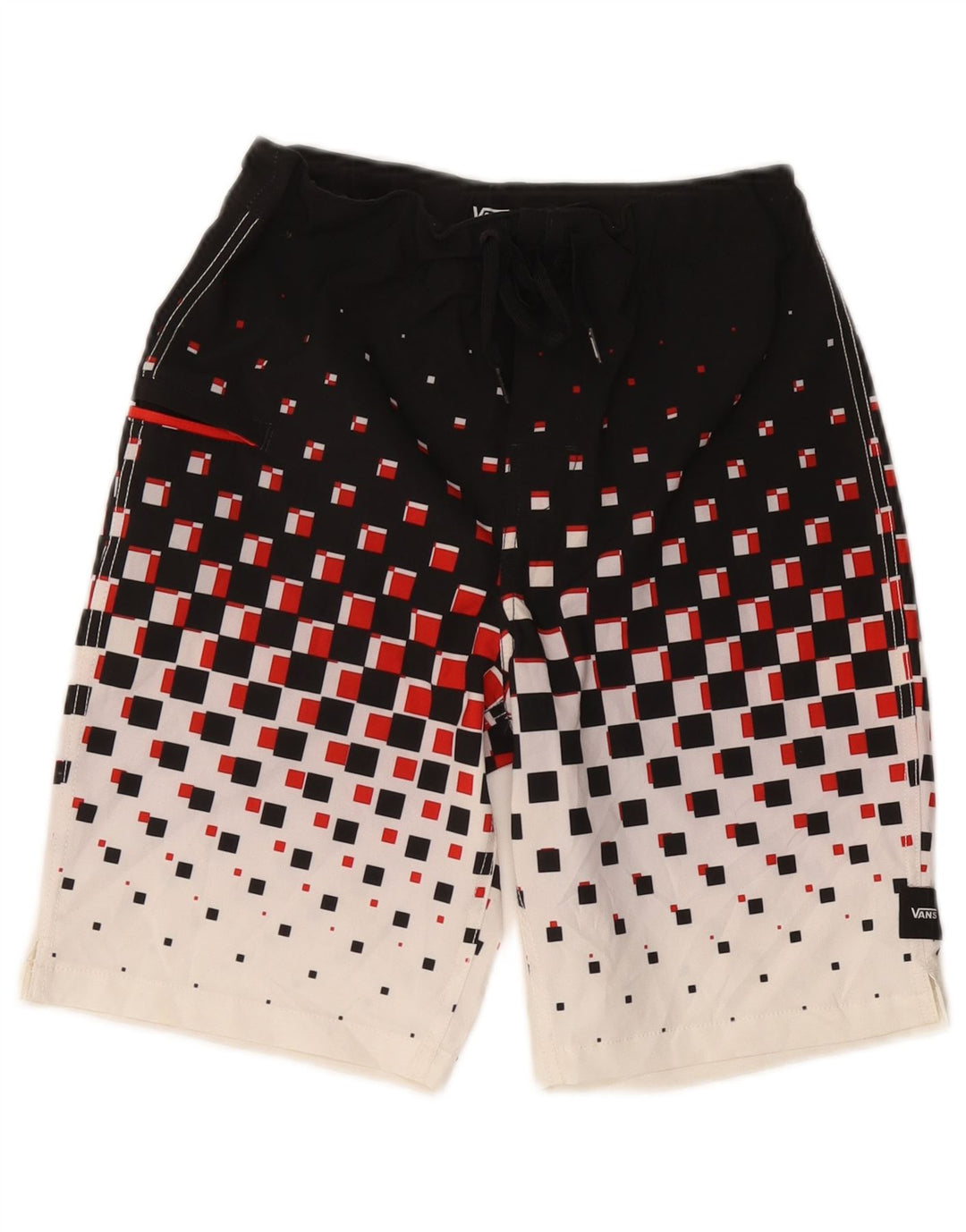 Pantaloni scurți de înot VANS băieți 15-16 ani poliester geometric negru