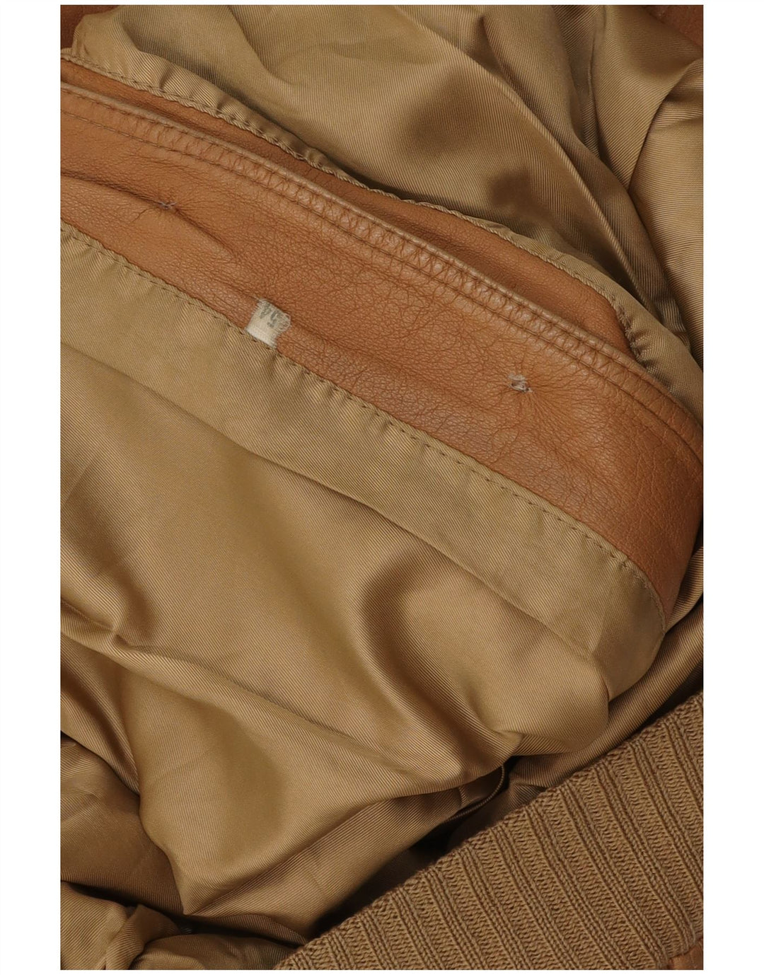 Geacă de piele vintage pentru bărbați IT 54 2XL maro
