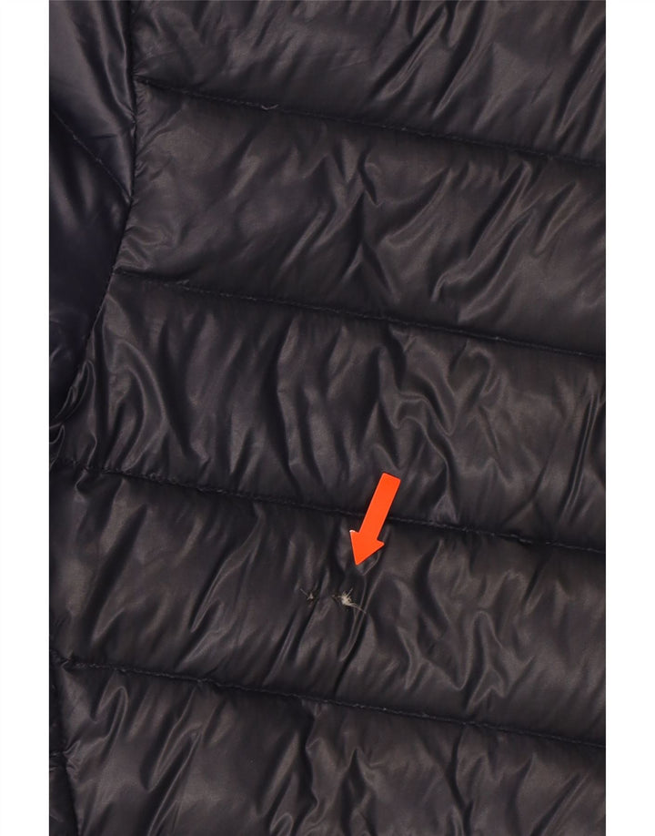 CIESSE PIUMINI Mens Hooded Padded Coat IT 48 Medium Navy Blue Vintage Ciesse Piumini and Second-Hand Ciesse Piumini from Messina Hembry 
