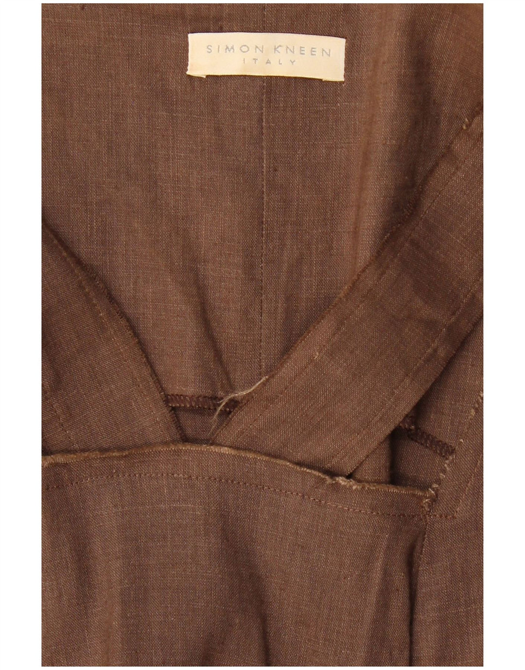 Rochie maxi fără mâneci pentru femei VINTAGE UK 8 mic maro