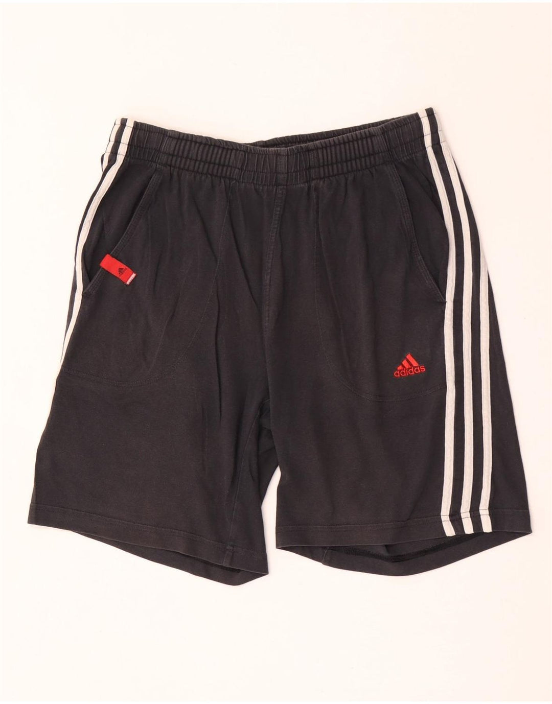 Pantaloni scurți sport pentru bărbați Adidas, bumbac mediu negru