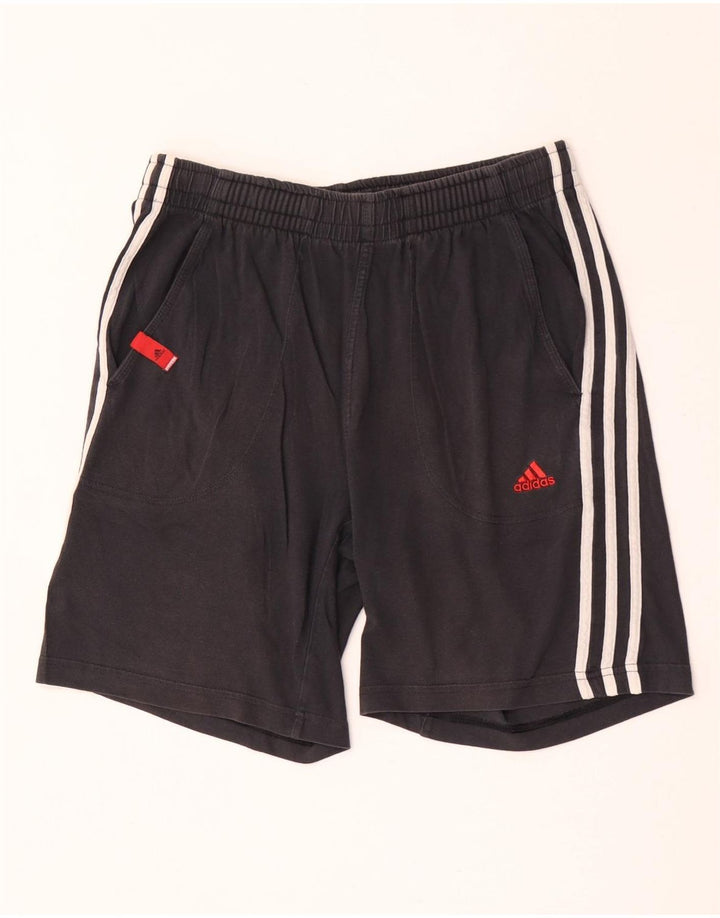 Pantaloni scurți sport pentru bărbați Adidas, bumbac mediu negru