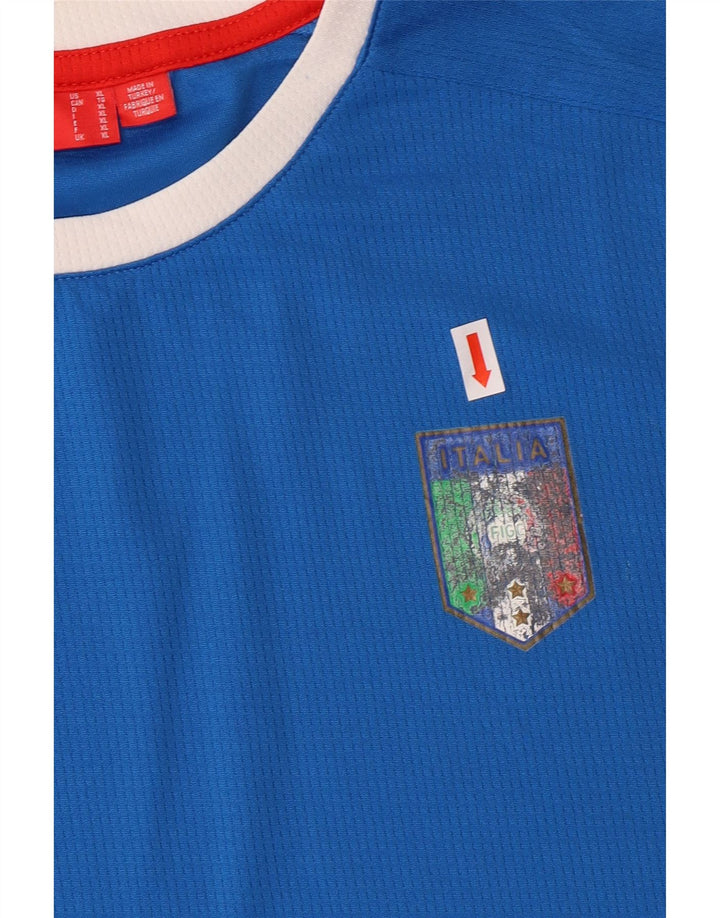 Tricou Puma Italia pentru bărbați Top XL, albastru, poliester color bloc