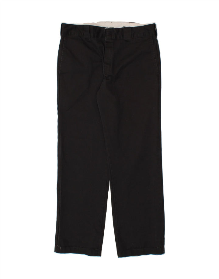 DOCKERS Mens Slim Straight Chino Trousers W31 L32  Black Polyester Vintage Dockers and Second-Hand Dockers from Messina Hembry 