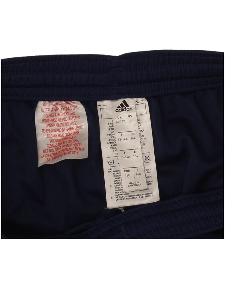 Pantaloni scurți sport pentru băieți Adidas 13-14 ani poliester bleumarin