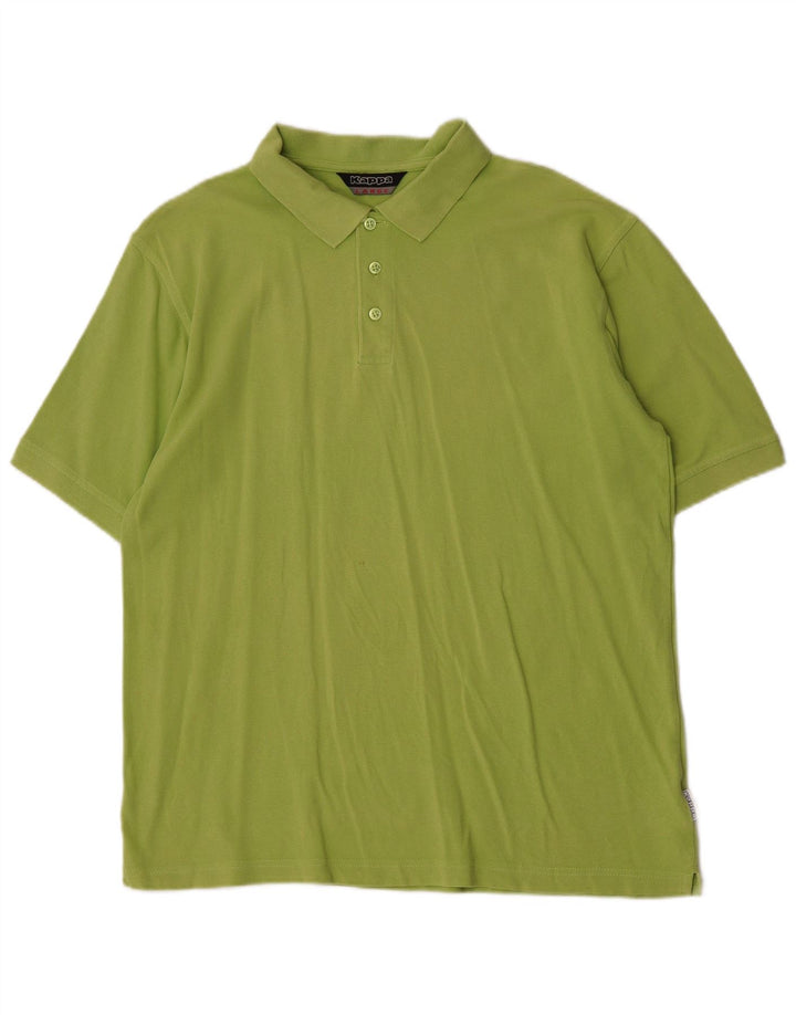Tricou polo pentru bărbați Kappa, bumbac verde mare