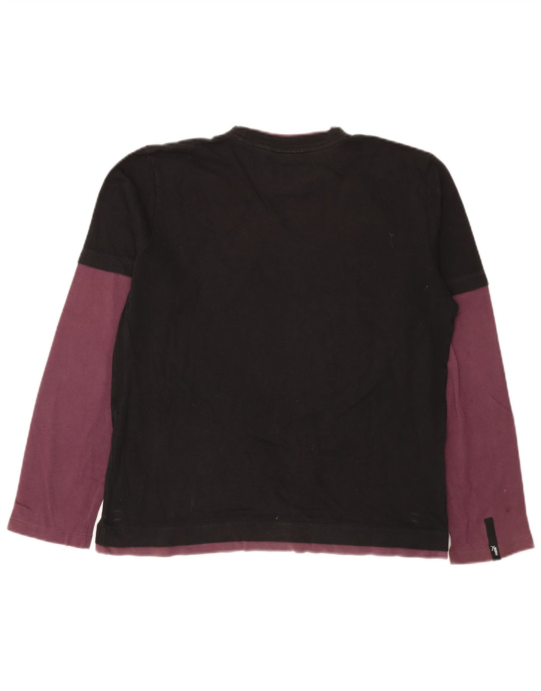 Top pentru bărbați Puma cu mânecă lungă, mediu negru, color block